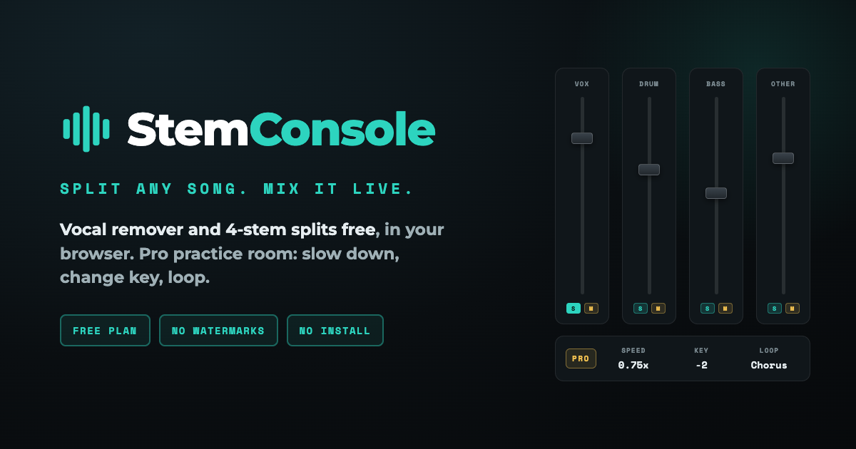 StemConsole screenshot 1